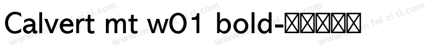 Calvert mt w01 bold字体转换